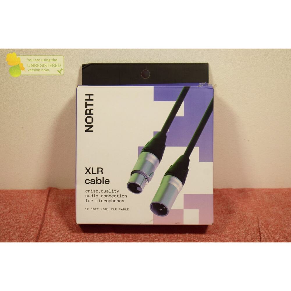 NORTH 10ft XLR Cable: Male-to-Female Microphone Connector, Audio Adapter